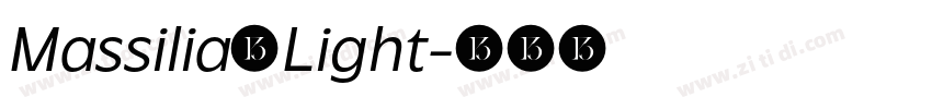 Massilia Light字体转换